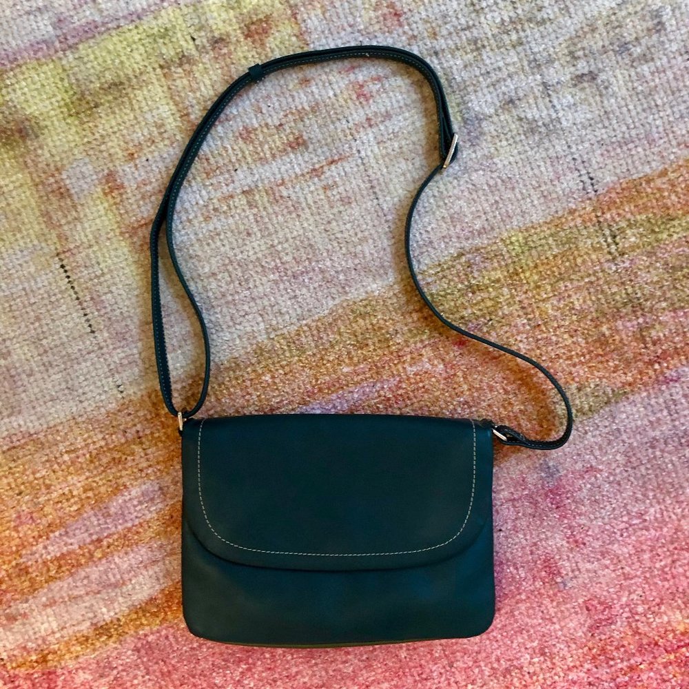 My Walit Green Leather Handbag